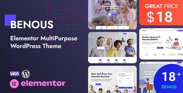 Benous - Elementor Multipurpose WordPress Theme Logo